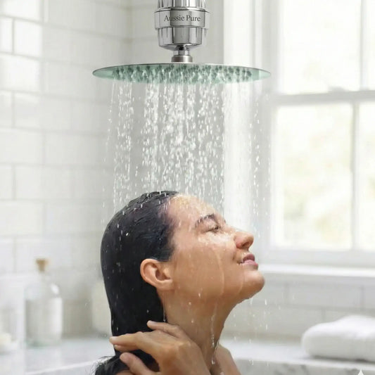 Premium Shower Filter & Water Softener - Silver