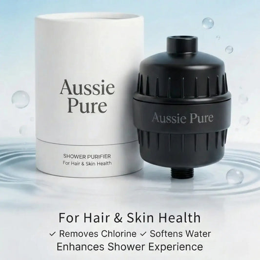 Premium Shower Filter & Water Softener - Black